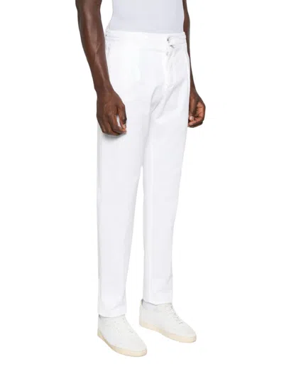 Kiton Men Tapered Trousers In White