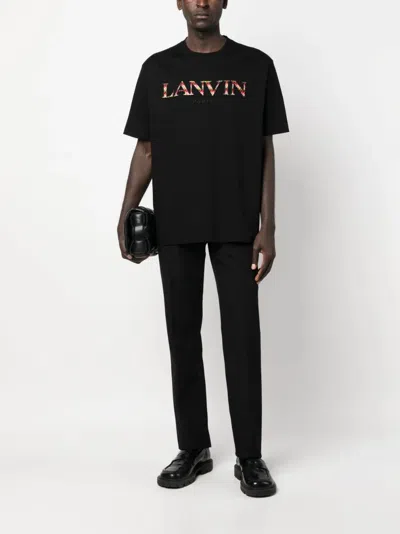 Shop Lanvin T Shirt With Embroidery