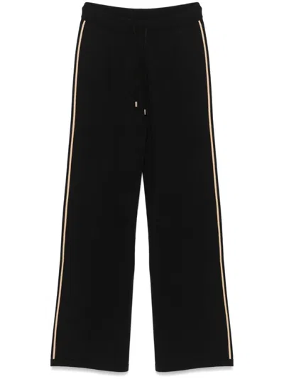 Shop Liu •jo Liu Jo Trousers In Nero E Marrone