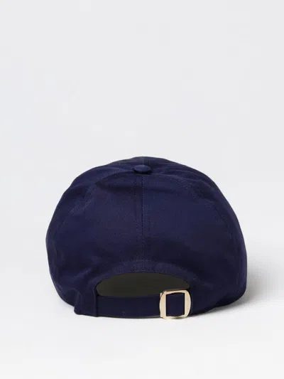 Gucci Men Baseball Hat With Embroidery In Blue