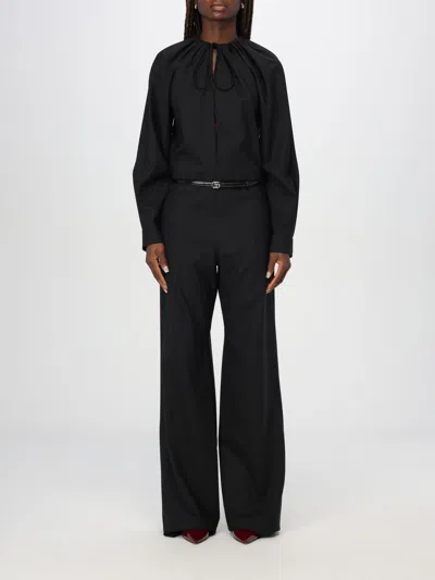 Gucci Wool-blend Jumpsuit In Black