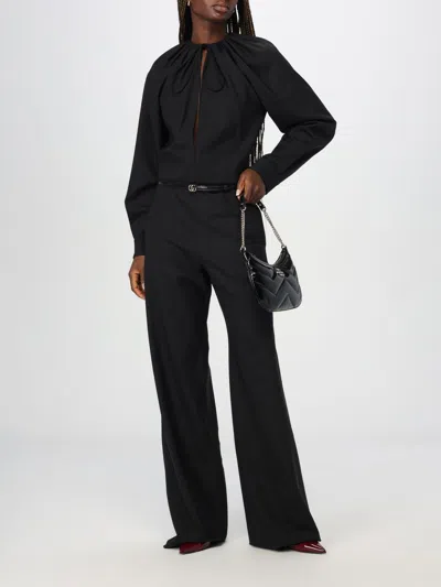 Gucci Wool-blend Jumpsuit In Black