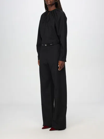 Gucci Wool-blend Jumpsuit In Black