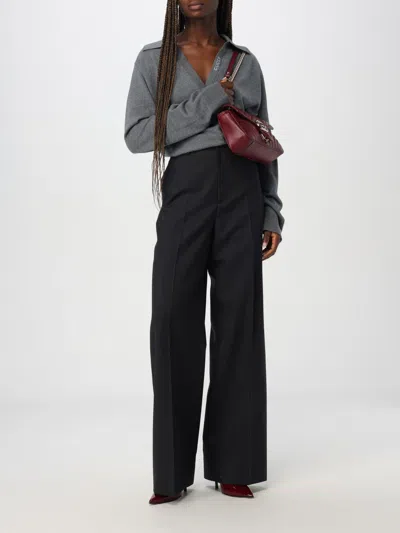 Gucci Pants Woman Grey Woman In Gray