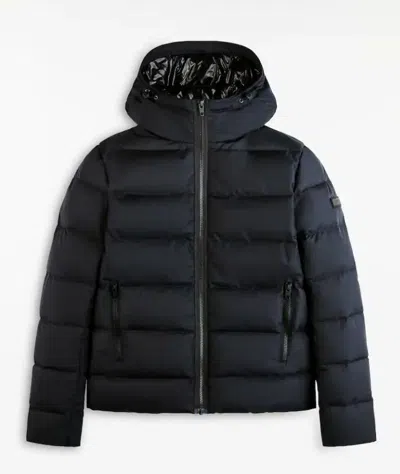 Fay Double Front Down Jacket In Blue
