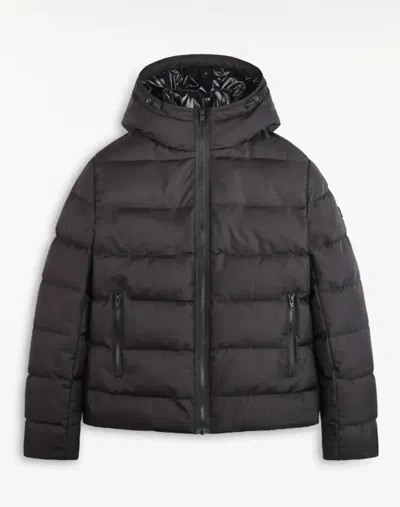 Fay Double Front Down Jacket In Black