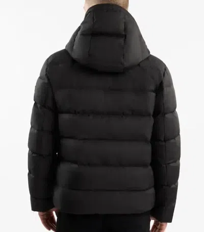 Fay Double Front Down Jacket In Black