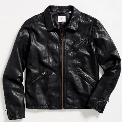 Billy Reid Suede Blake Jacket In Chocolate