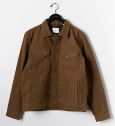 Billy Reid Suede Tupelo Trucker Jacket In Dark Metal