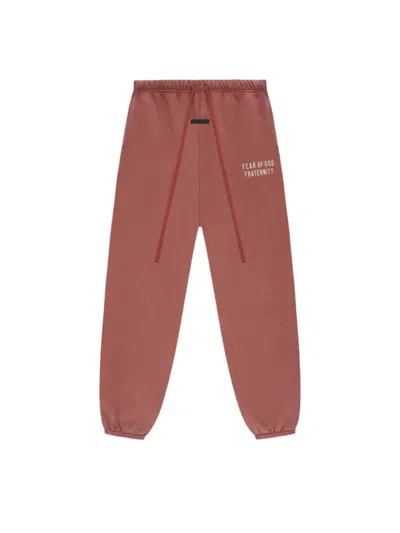 Essentials Heavy Fleece Sweatpants In Crimson