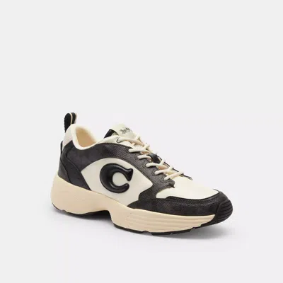 Coach Outlet C275 Tech Runner In Signature Canvas In Pink