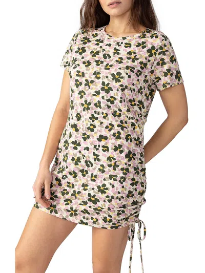 Sanctuary The Drawstring T-shirt Dress In Multi