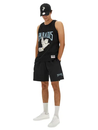 3paradis 3.paradis Bermuda With Logo In Black