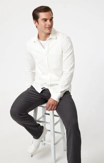Mavi Jake Slim Leg In Ash Luxe Twill In Dark Grey