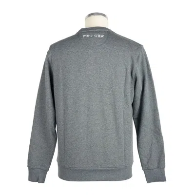 La Martina Gray Cotton Sweater In Gray