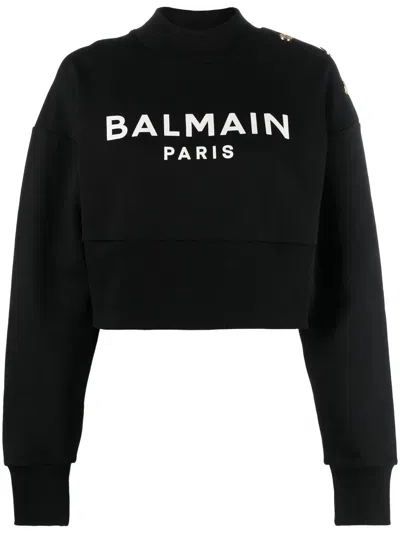 Shop Balmain Sweatshirt With Print