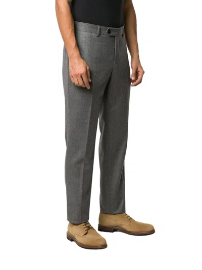 Brunello Cucinelli Wool Tailored Trousers With Multiple Pockets In Gray