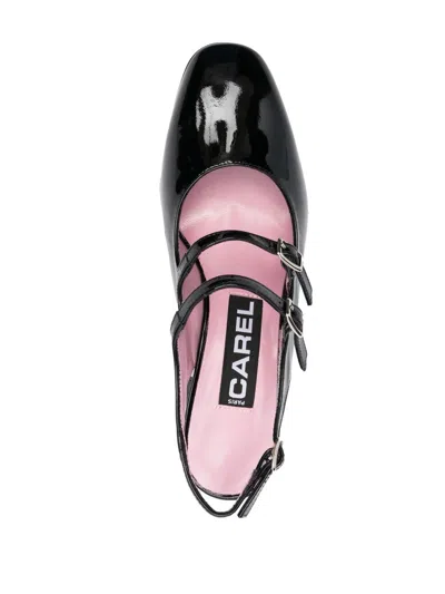 Carel Paris Banana Patent Leather Slingback Pumps