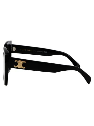 Celine Triomphe Logo Acetate Butterfly Sunglasses