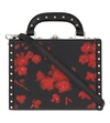 BERTONI 1949 Bertonica studded floral mini leather shoulder bag