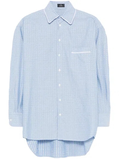 Shop Etro Shirt With Jacquard Effect