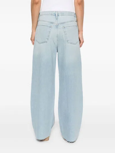 Shop Frame Le Low Babby Wide Leg Jeans