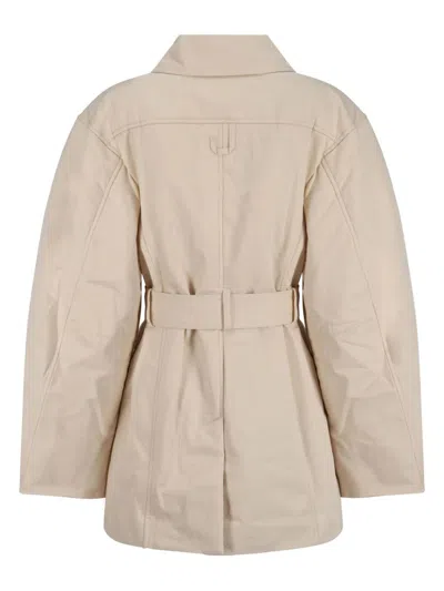 Jacquemus Le Blouson Bari Down Jacket In Brown