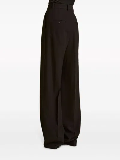 Khaite Cessie Pleated High-waisted Trousers