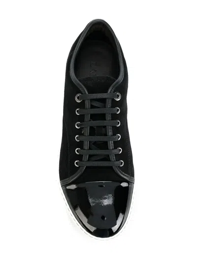 Shop Lanvin Sneakers With Shiny Toe