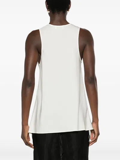 Lemaire Bias Cut Tank Top Clothing In White