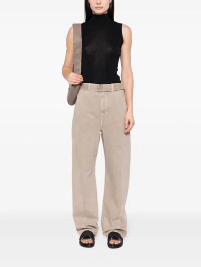 Lemaire Ribbed Polo Neck Tank Top
