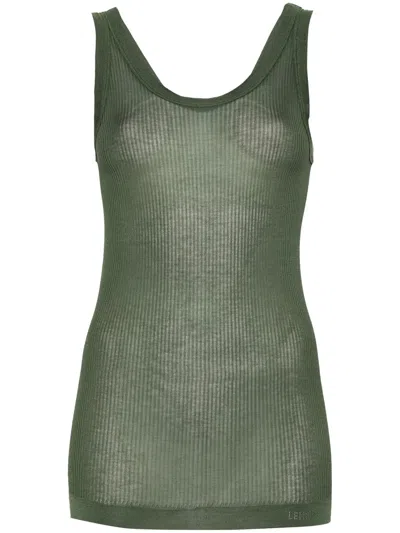 Lemaire Ribbed Silk Jersey Tank Top
