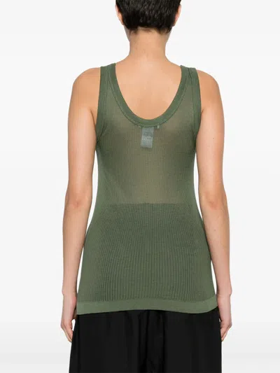 Lemaire Ribbed Silk Jersey Tank Top