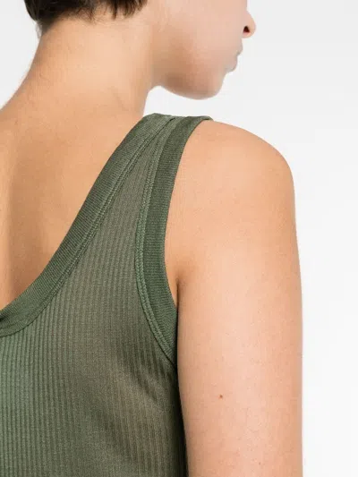 Lemaire Ribbed Silk Jersey Tank Top