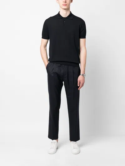 Malo Short-sleeved Knit Polo Shirt