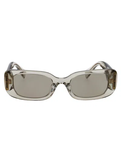 Shop Miu Miu Squared Sunglasses 0 Mu 08 Ys 13 M04 F