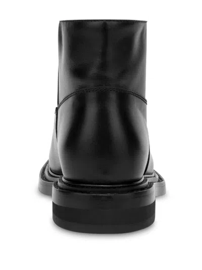 Moschino Calf Ankle Boots Olivia In Black