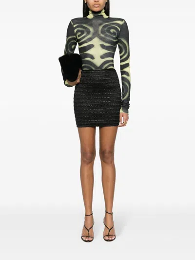 Nanushka Ceara Skirt In Black