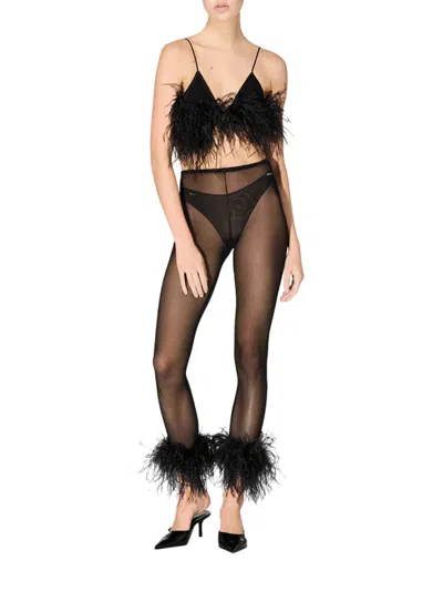Oseree Mesh Logo Plumage Leggings