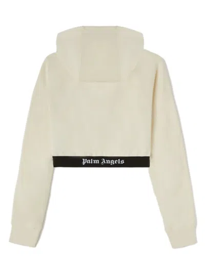 Palm Angels Cropped Hooded Sweatshirt