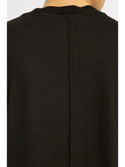 Rick Owens Drkshdw 'jumbo' Black Crewneck T-shirt With Oversized Band In Cotton Man