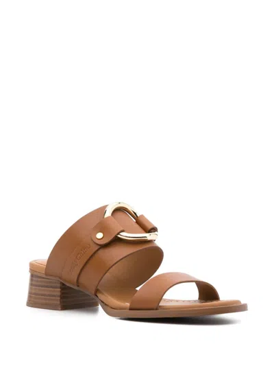 See By Chloé 45mm Ring-detail Leather Mules