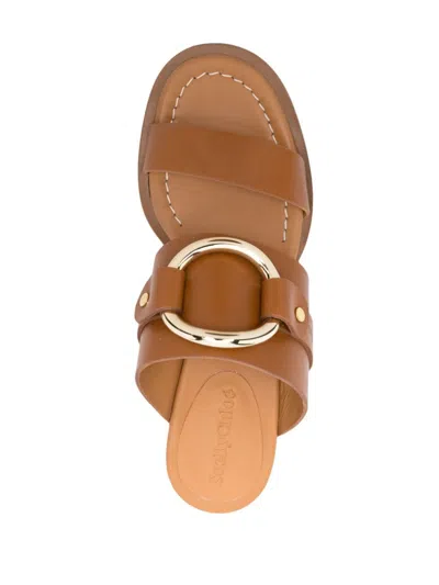See By Chloé 45mm Ring-detail Leather Mules