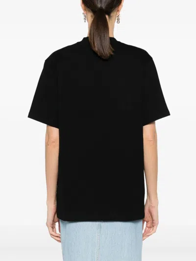 Shop Stella Mccartney Cotton T Shirt With Logo Print