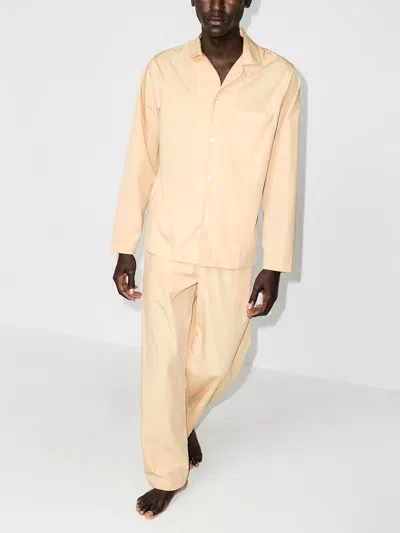 Tekla Beige Organic Cotton Pyjama Pants
