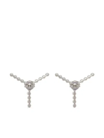 Y/project Mini Y Earrings Decorated With Fake Pearls