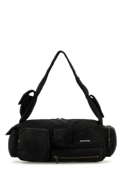 Balenciaga Superbusy Sling S Leather Bag In Black