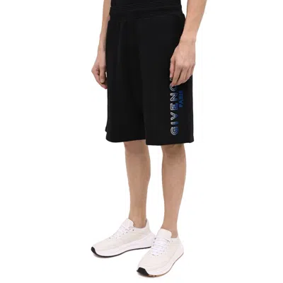 Shop Givenchy Logo Track Shorts Men In Black