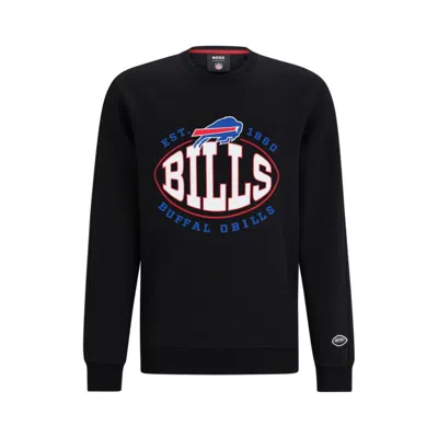 HUGO BOSS X NFL COTTON-BLEND SWEATSHIRT WITH COLLABORATIVE BRANDING 