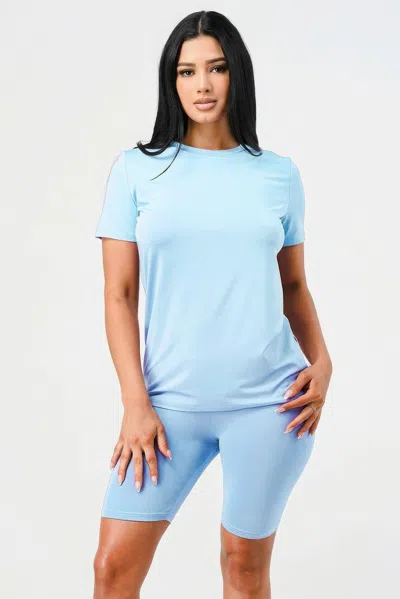 FASHNZFAB TWO PIECES TOP AND BIKER SETS 